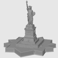 Statue Of Liberty With Base