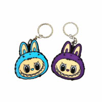 Labubu Face Keychain