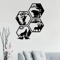 Wolf - Deer - Bear - 2D Wall Decoration